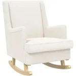 Schaukelstuhl Creme 62 X 80 X 85 Cm Boucl&eacute; Vidaxl