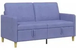 Sofa Mit Stauraum Jeans Blau 152 X 78 X 87 Cm Polyester Vidaxl