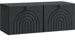 Vidaxl Wall-mounted Tv Cabinet Black 78.5 X 31 X 30 Cm Engineered Wood