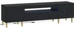 Vidaxl Led Tv Cabinet Black Engineered Wood