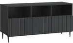 Vidaxl Tv Cabinet With Drawer Black 102 X 34.5 X 50 Cm Engineered Wood