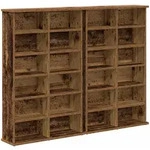 Cd Regal 2 Stk. Altholz 60 X 17 X 92 Cm Holzwerkstoff Vidaxl