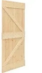 Vidaxl Sliding Door Narvik Natural And Black 100 X 210 Cm (213.5 Cm)