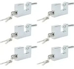 Vidaxl Padlock 6 Pcs Silver Steel