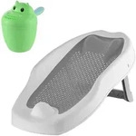 Relaxdays Baby-badehilfe Set, Mit Haarwaschbecher, Tr&auml;nenfrei, Badest&uuml;tze