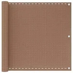 Vidaxl Balcony Screen 75 X 700 Cm Hdpe Rectangular Taupe