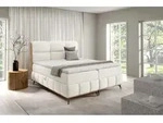Boxspringbett Schlafzimmerbett Charlie Premium 120x200cm Stoff Fibi Ecru
