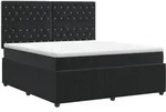 Boxspringbett Mit Matratze Schwarz 140 X 200 Cm Samt Vidaxl
