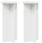 Vidaxl Plant Stand 2 Pcs High Gloss White 40 X 40 X 80 Cm