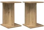 Vidaxl Plant Stand 2 Pcs Artisan Oak 25 X 25.5 X 40.5 Cm
