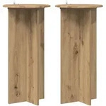 Vidaxl Plant Stand 2 Pcs Artisan Oak 40 X 40 X 80 Cm Engineered Wood