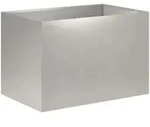 Garten-pflanzgef&auml;&szlig; Silber 60 X 40 X 40 Cm Edelstahl Vidaxl