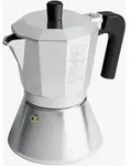 Moka Induktions-kaffeemaschine 3 Tassen, Professionelles Aluminium, Capri