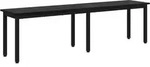 Vidaxl Bench Black Oak 160 X 35 X 45 Cm Engineered Wood