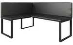 Esszimmer-eckbank Ravon, Schwarz, 120 X 150 Cm, Vicco