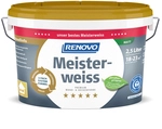 Renovo - Premium Wand- Und Deckenfarbe Meisterweiss Matt 2,5 Ltr.