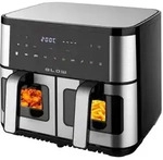 Doppelkammer-fritteuse Mit Fettfreier Zubereitung, 2500 W, 9 L