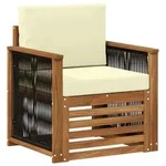 Vidaxl Outdoor Middle Sofa Natural
