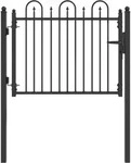 Vidaxl Fence Gate Dronten 100 X 75 Cm Metal Black Lockable