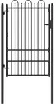 Vidaxl Fence Gate Dronten 100 X 150 Cm Steel Black Lockable