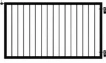 Plus Einzeltor Basic Stahl 150 &times; 85 Cm Schwarz