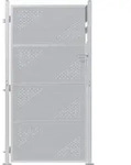 Vidaxl Garden Gate 85 X 174 Cm Stainless Steel Silver Lockable