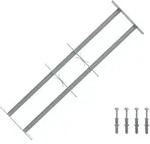 Vidaxl Security Grille For Windows With 2 Crossbars 3 Pcs 630-1140 Mm