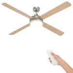 Deckenventilator Mit Licht Und Fernbedienung &Oslash; 130 Cm Sonoma Vidaxl