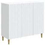 Vidaxl Sideboard White 89 X 34.5 X 80 Cm Engineered Wood