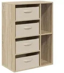 Vidaxl Sideboard Sonoma Oak 60 X 33.5 X 84 Cm