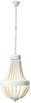 Lampe Liba Kronleuchter 3flg Wei&szlig; 3x D45, E14, 18w, Geeignet F&uuml;r Tropfenlampen