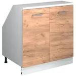Dachschr&auml;genschrank Rion, Goldkraft Eiche, 80 X 81.6 Cm Mit 2 T&uuml;ren, Schrankkorpus