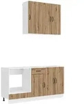 Vidaxl Kitchen Unit Lucca 5 Pcs Artisan Oak Engineered Wood