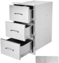 Vevor K&uuml;chenschubladen Outdoor Schubladenschrank (47 X 57 X 57 Cm) Mit Dreifachem