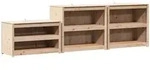 Outdoor-k&uuml;chenschrank Mit Regal Meppel 3 St&uuml;ck Natur Douglasie Vidaxl