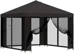 Vidaxl Garden Gazebo With Sidewalls 3 X 3 M Anthracite