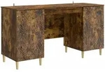 Schreibtisch R&auml;uchereiche 142,5 X 50 X 75 Cm Holzwerkstoff Vidaxl