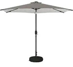Gartenparasol Mit Led-lichtern Und Sockel 300 X 300 Cm Vidaxl