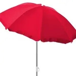 Sonnenschirm Rund &Oslash;1,80m Rot Nylon-mmc180n-rot