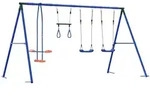 Outdoor Schaukelset Mehrfarbig Stahl Und Pe Vidaxl