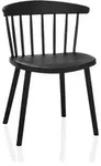 Dining Stuhl / Besucherstuhl Artifo Rib Kunststoff Schwarz Hjh Living