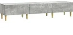 Vidaxl Tv Cabinet Concrete Grey 147 X 34.5 X 30 Cm Engineered Wood
