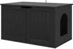Vidaxl Cat House Black 85 X 55 X 50.5 Cm Engineered Wood