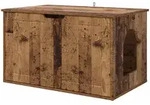 Vidaxl Cat House Old Wood 85 X 55 X 50.5 Cm Engineered Wood