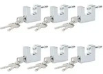 Vidaxl Padlock 6 Pcs Silver Steel