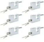 Vidaxl Padlock 6 Pcs Silver Steel