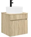 Vidaxl Wall-mounted Sink Vanity Sonoma Oak 49 X 44.5 X 65 Cm