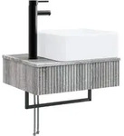 Vidaxl Wall-mounted Wash Basin Grey Sonoma 53 X 35 X 39 Cm