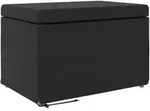 Vidaxl Stool Black 61 X 41 X 40 Cm Faux Leather And Engineered Wood