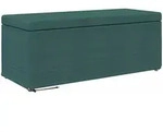 Hocker Dunkelgr&uuml;n 101 X 41 X 40 Cm Stoff Und Pressholz Vidaxl